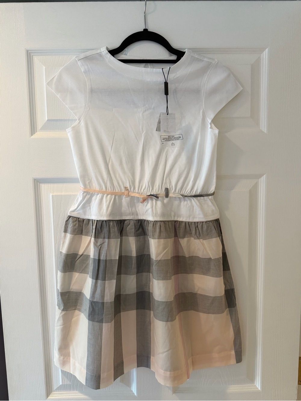 Vintage Burberry White Dress
